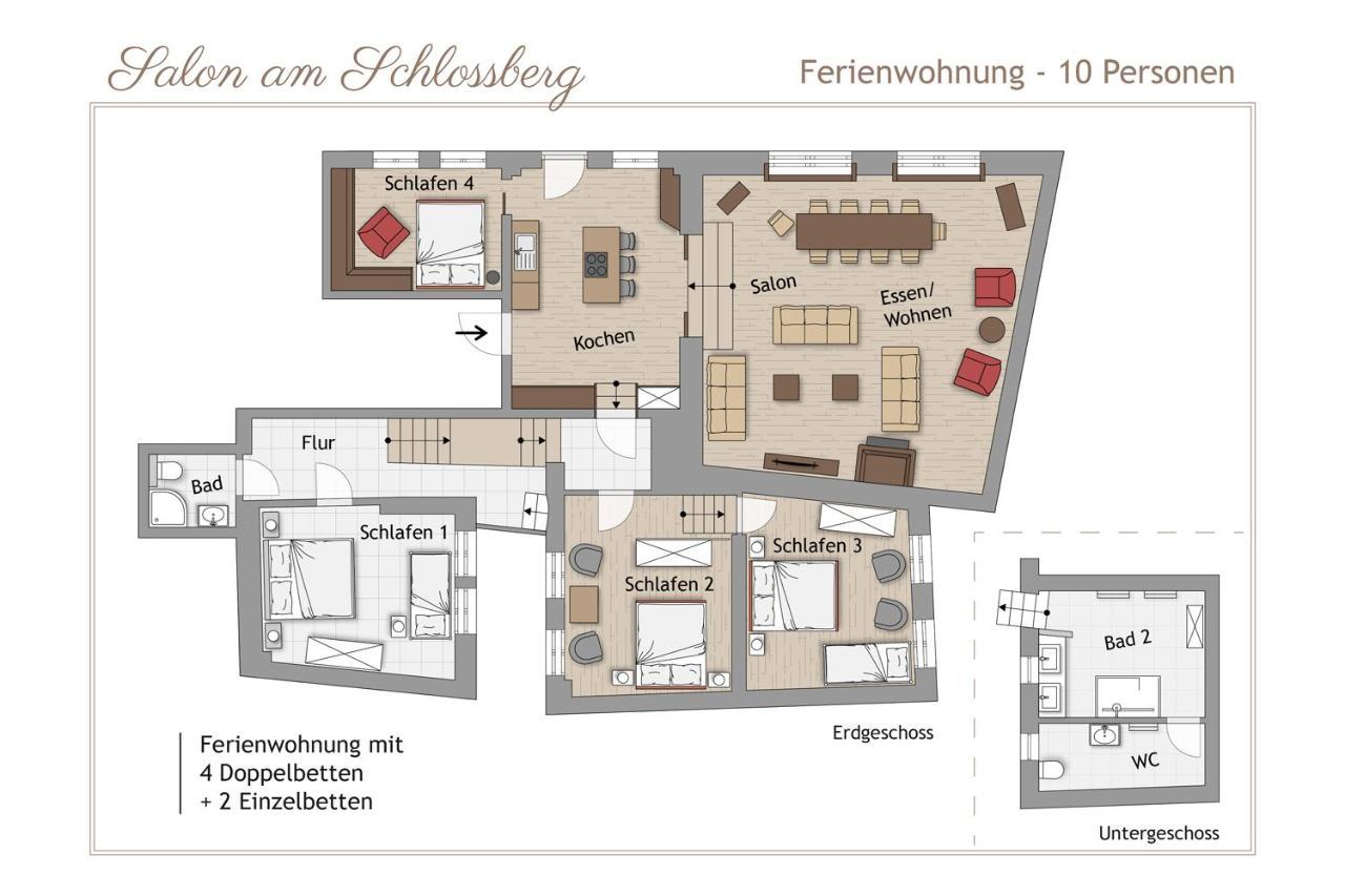 קדלינבורג Salon Am Schlossberg מראה חיצוני תמונה